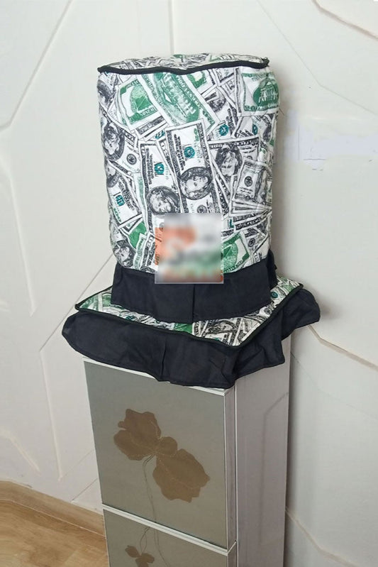 Standard Water Dispenser Cover Set Home Decor FGT White & Green 