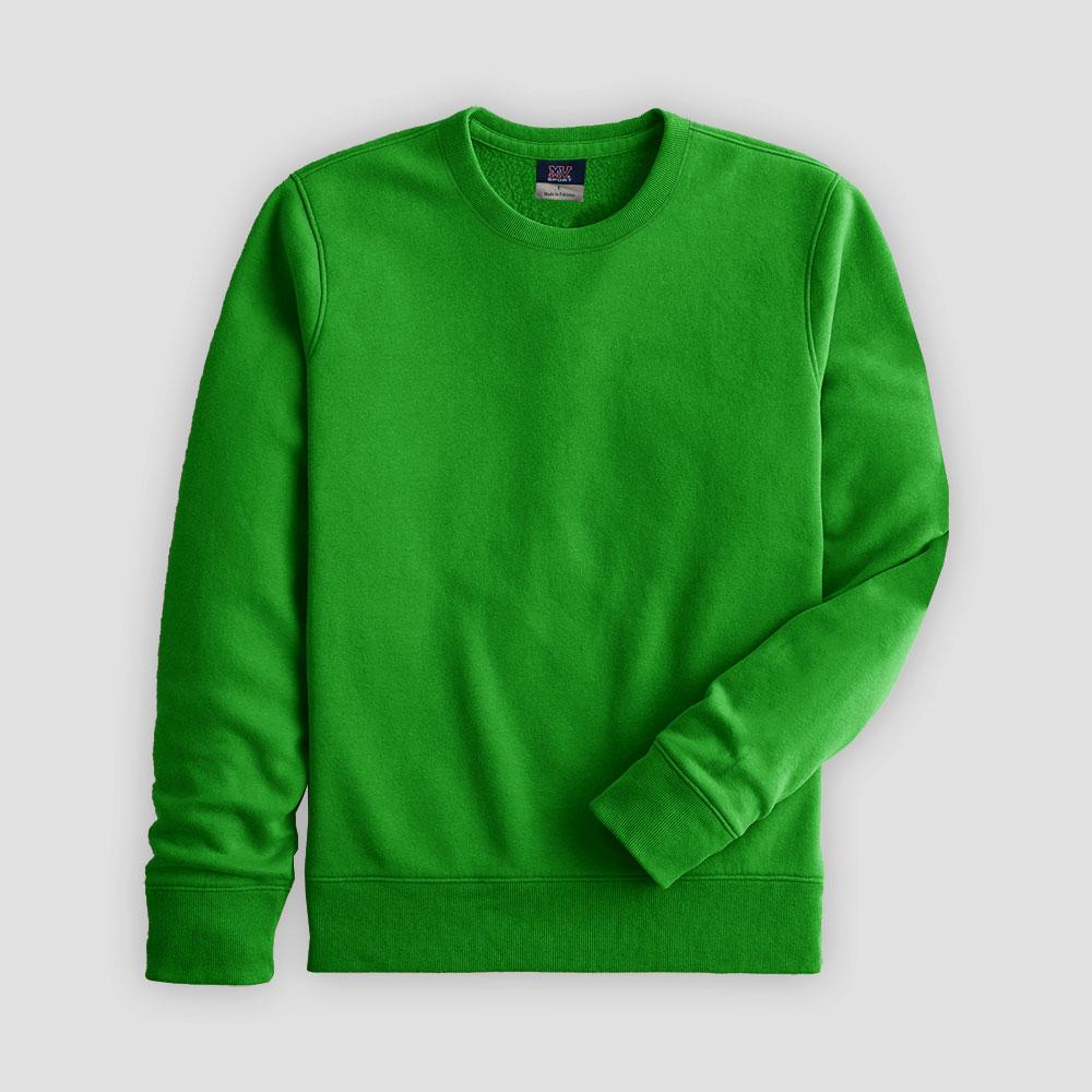 MV Men's Tournai Long Sleeve Fleece Sweat Shirt Men's Sweat Shirt HAS Apparel Green S 