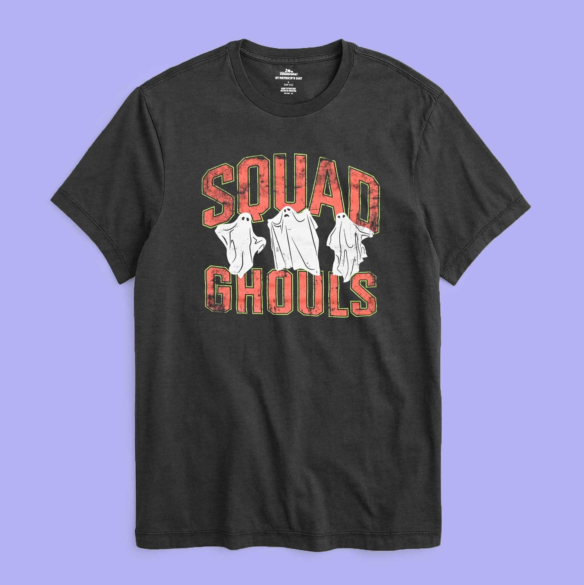 Celebrate Men's Squad Ghouls Printed Short Sleeve Tee Shirt Men's Tee Shirt HAS Apparel 