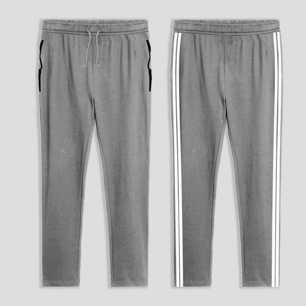 Poler Chitose Men's Super Soft Striped Trousers Grey & White