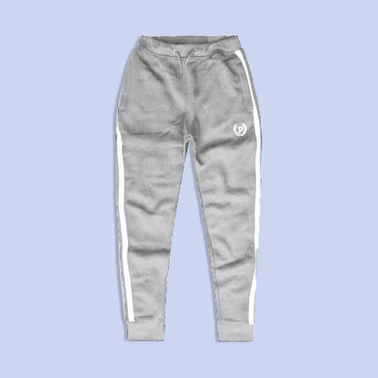 Boy's Logo Embroidered Soft Fleece Joggers Pants Boy's Trousers LFS Heather Grey 8-10 Years 