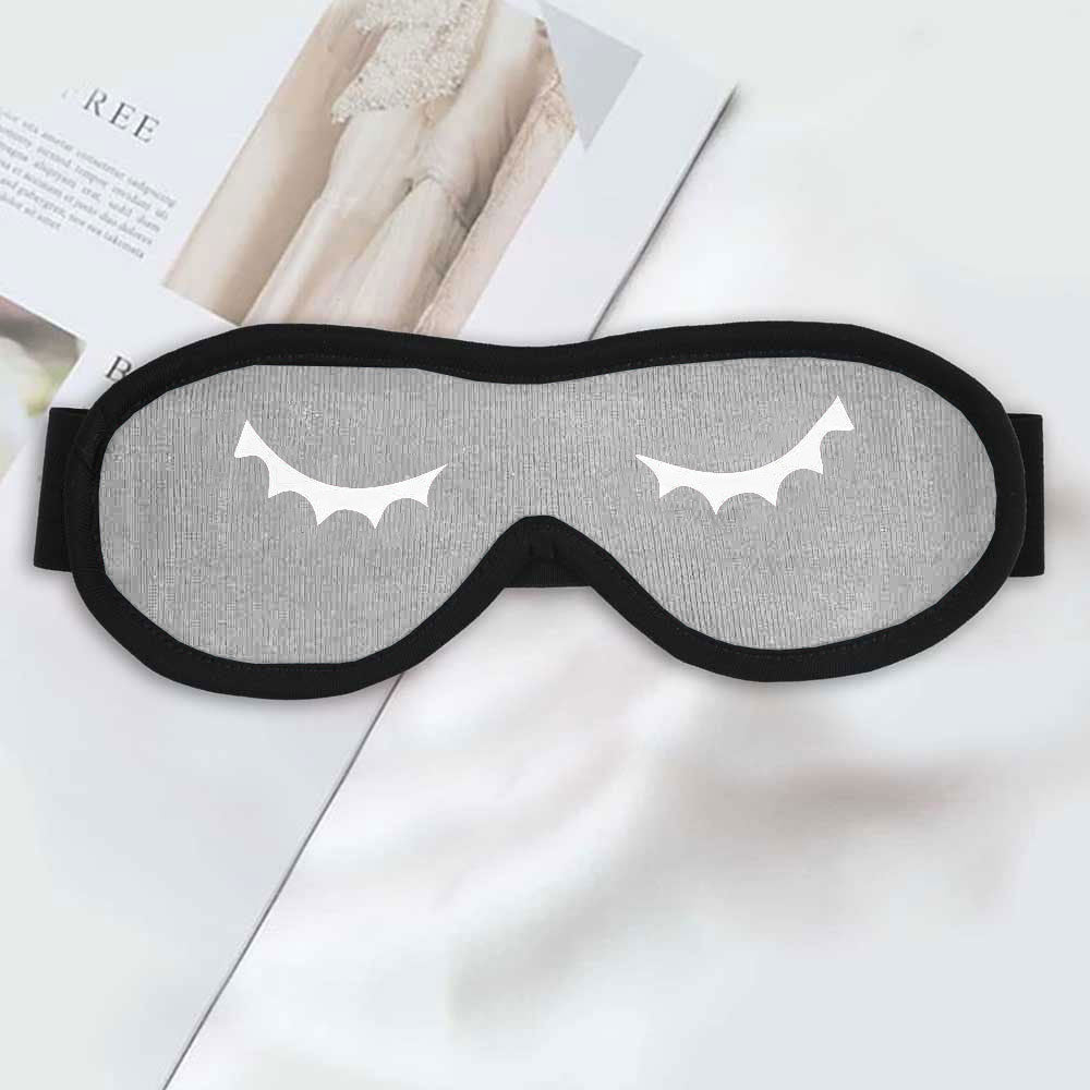 Polo Republica Eye Mask for Sleeping. Made-With-Waste! Eyewear Polo Republica Heather Grey Eyelashes 