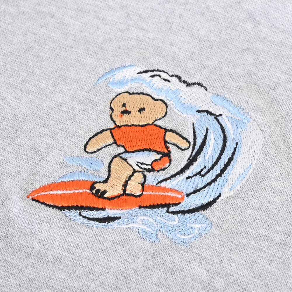 Safina Kid's Ocean Skate Embroidered High Turtle Neck Sweatshirt