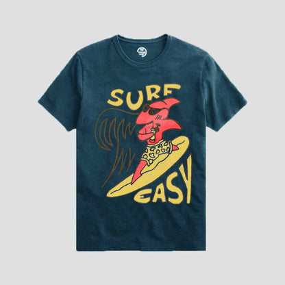 Poler Kid's Surf Easy Printed Short Sleeve Tee Shirt Boy's Tee Shirt IBT Dark Zinc 3-6 Months 
