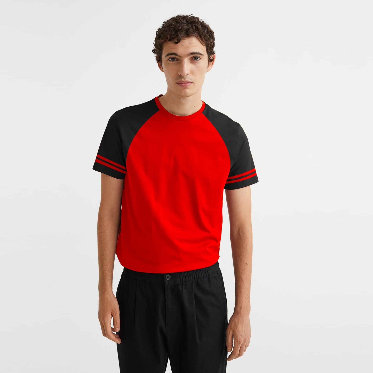 Poler Men's Contrast Shoulder Raglan Activewear Tee Shirt Men's Tee Shirt IBT Red S 