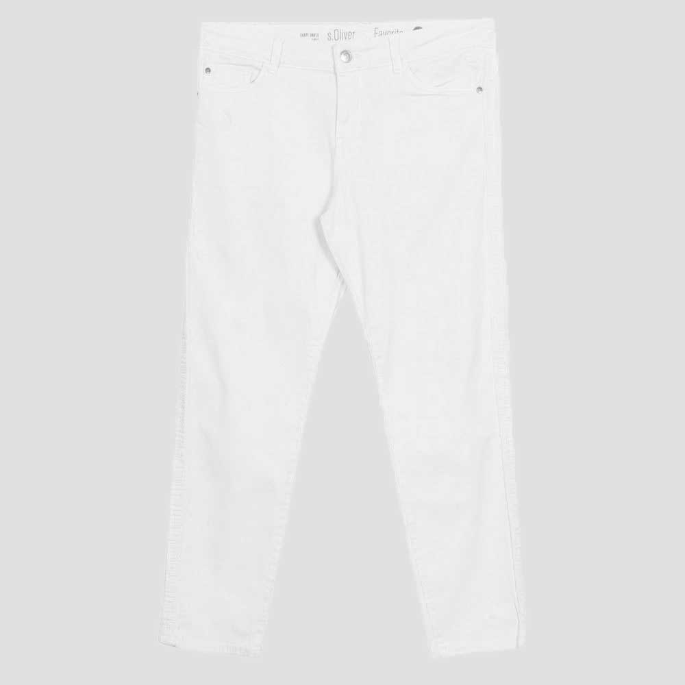 S.Oliver Women's Ankle Shape Basic Five Pocket Pants Women's Denim SRK White 34 