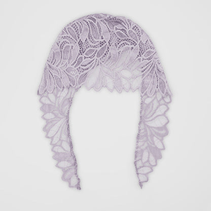 Women's Lovech Net Design Under Scarf Hijab Cap Women's Accessories De Artistic Light Lilac 