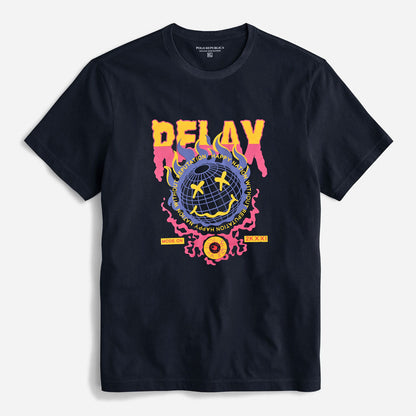 Polo Republica Men's Relax Printed Crew Neck Tee Shirt Men's Tee Shirt Polo Republica Navy S 