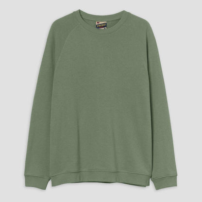 MV Vintage Men's Raglan Sleeve Fleece Sweat Shirt Men's Sweat Shirt HAS Apparel Light Olive S 