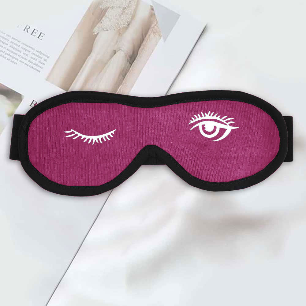 Polo Republica Eye Mask for Sleeping. Made-With-Waste! Eyewear Polo Republica Magenta Winkle 