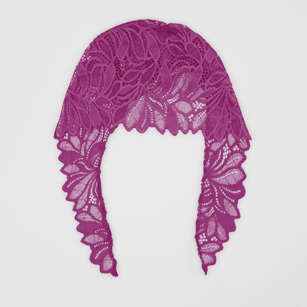 Women's Lovech Net Design Under Scarf Hijab Cap Women's Accessories De Artistic Magenta 