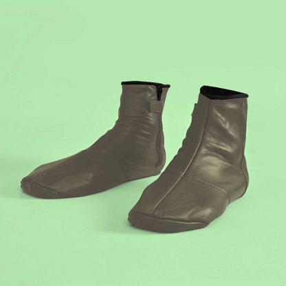 Men's Warmth Leather Mozay Socks Socks NB Enterprises Mud EUR 39 