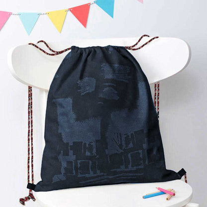 Polo Republica Basics Drawstring Bag. Made-With-Waste Drawstring Bag Polo Republica Camo Navy 