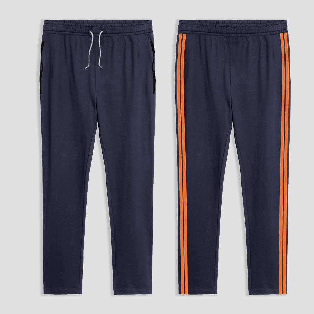 Poler Chitose Men's Super Soft Striped Trousers Jeans Marl & Orange