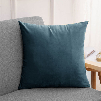 Imperial Silky Satin Solid Cushion Cover Home Textile URA Navy 