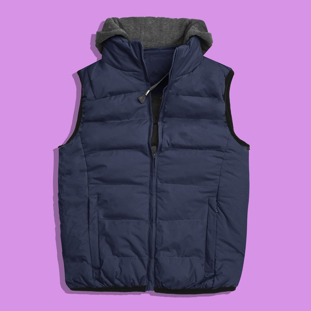 Unisex Cotton Hooded Body Warmer Gilet elo