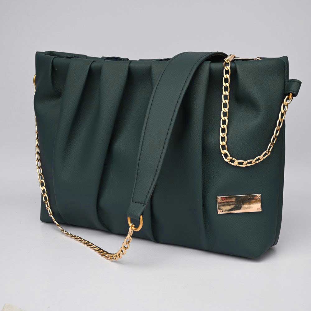 Women's Gustavo Premium Leather Shoulder Bag bag SNAN Traders Dark Zinc 