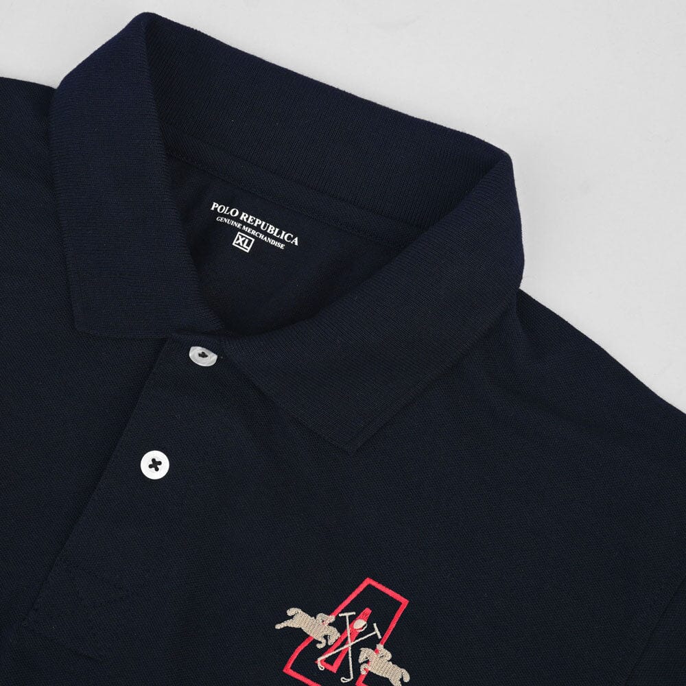 Polo Republica Men's Double Horse 4 Embroidered Polo Shirt – elo