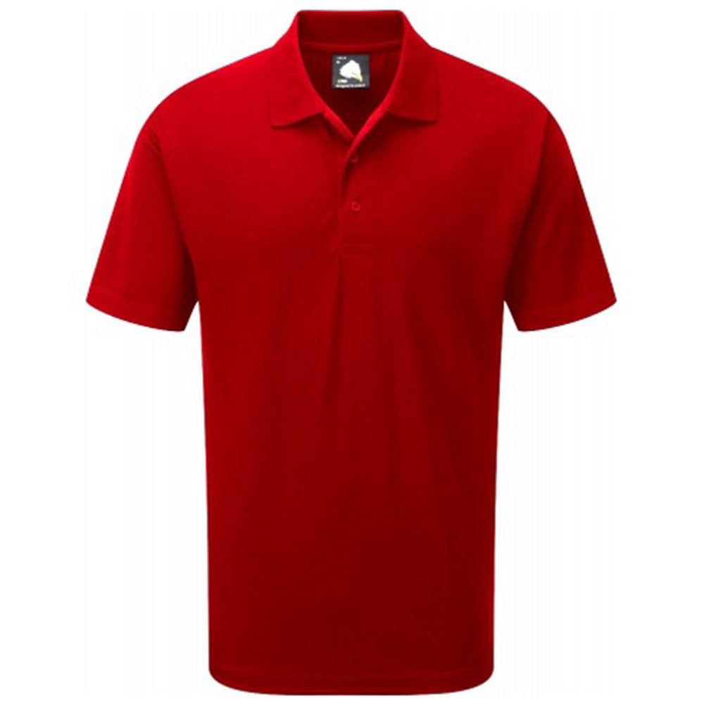 Men's Classic Short Sleeve B Quality Polo Shirt Minor Fault Image Red XS 