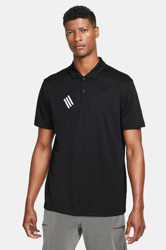 Poler Men's Front Reflective Stripes Style Activewear Polo Shirt Men's Polo Shirt IBT Black S 