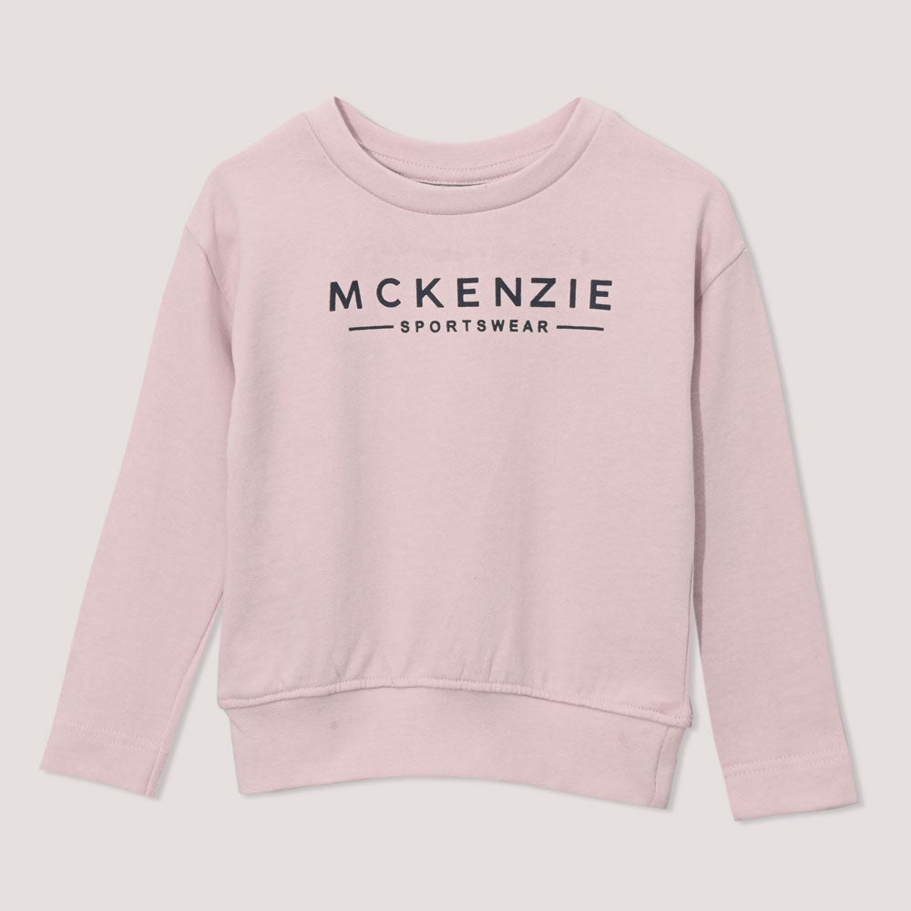 Kid's Mckenzie Fainix Long Sleeve Printed Fleece Sweatshirt Boy's Sweat Shirt Haider Traders Powder Pink 0-3 Months 