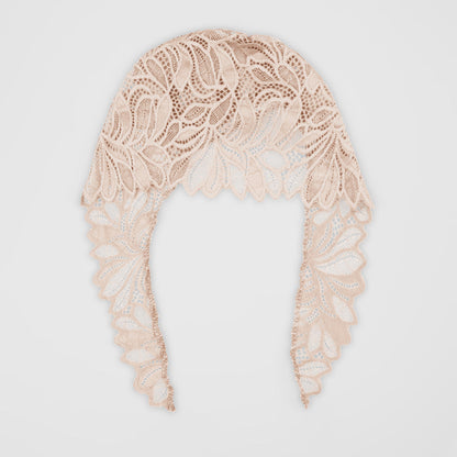 Women's Lovech Net Design Under Scarf Hijab Cap Women's Accessories De Artistic Peach 