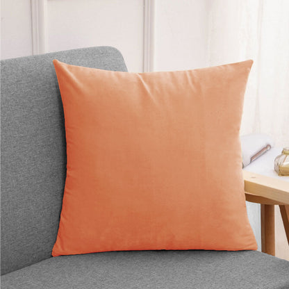 Imperial Silky Satin Solid Cushion Cover Home Textile URA Peach 