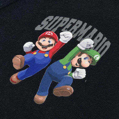 Smart Blanks Kid's Super Mario Printed Long Sleeve Fleece Cardigan Boy's Sweat Shirt Fiza 