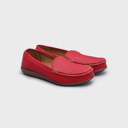 Classic Women's Fancy Suede Balsam Moccasin Shoes Women's Shoes SNAN Traders Red EUR 36 