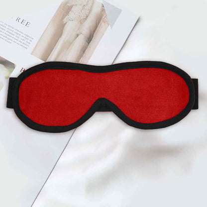 Polo Republica Alesund Solid Eye Mask for Sleeping. Made-With-Waste! Eyewear Polo Republica Red 