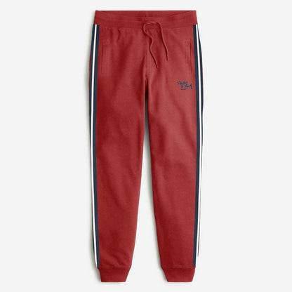 Archer & Finch Men's Side Stripes Design Jogger Pants Men's Trousers LFS Red S 