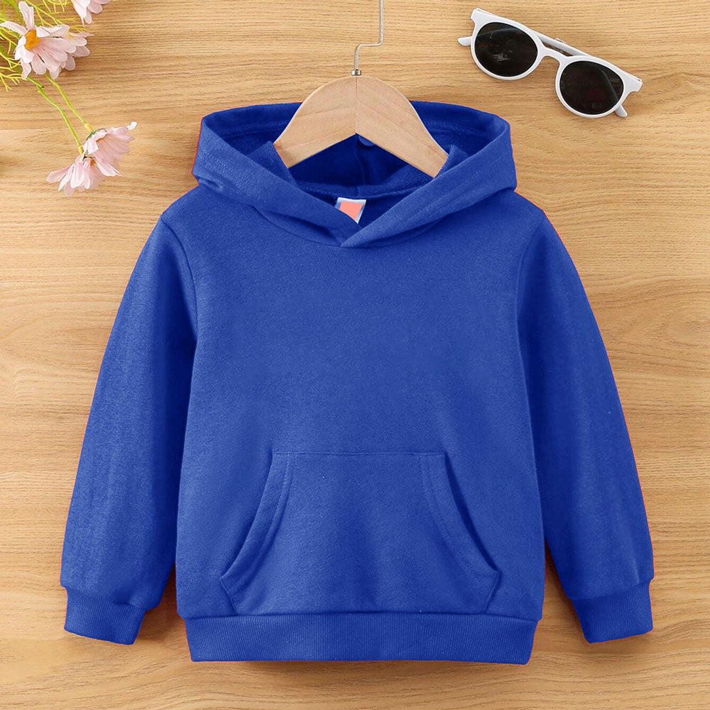 Three Layer Boy's Vicenza Long Sleeve Fleece Pullover Hoodie Boy's Pullover Hoodie IST Royal (XS) 10 Years 