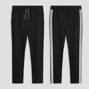 Poler Chitose Men's Super Soft Striped Trousers Black & White