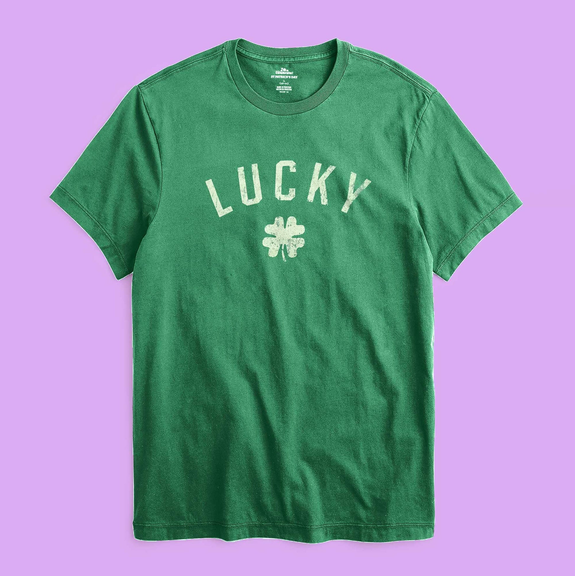 Celebrate Men's Lucky Flower Printed Short Sleeve Tee Shirt Men's Tee Shirt HAS Apparel 
