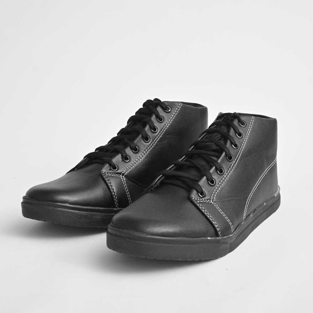 Lagar Men's Wiesbaden PU Leather Long Shoes Men's Shoes SNAN Traders Black EUR 39 