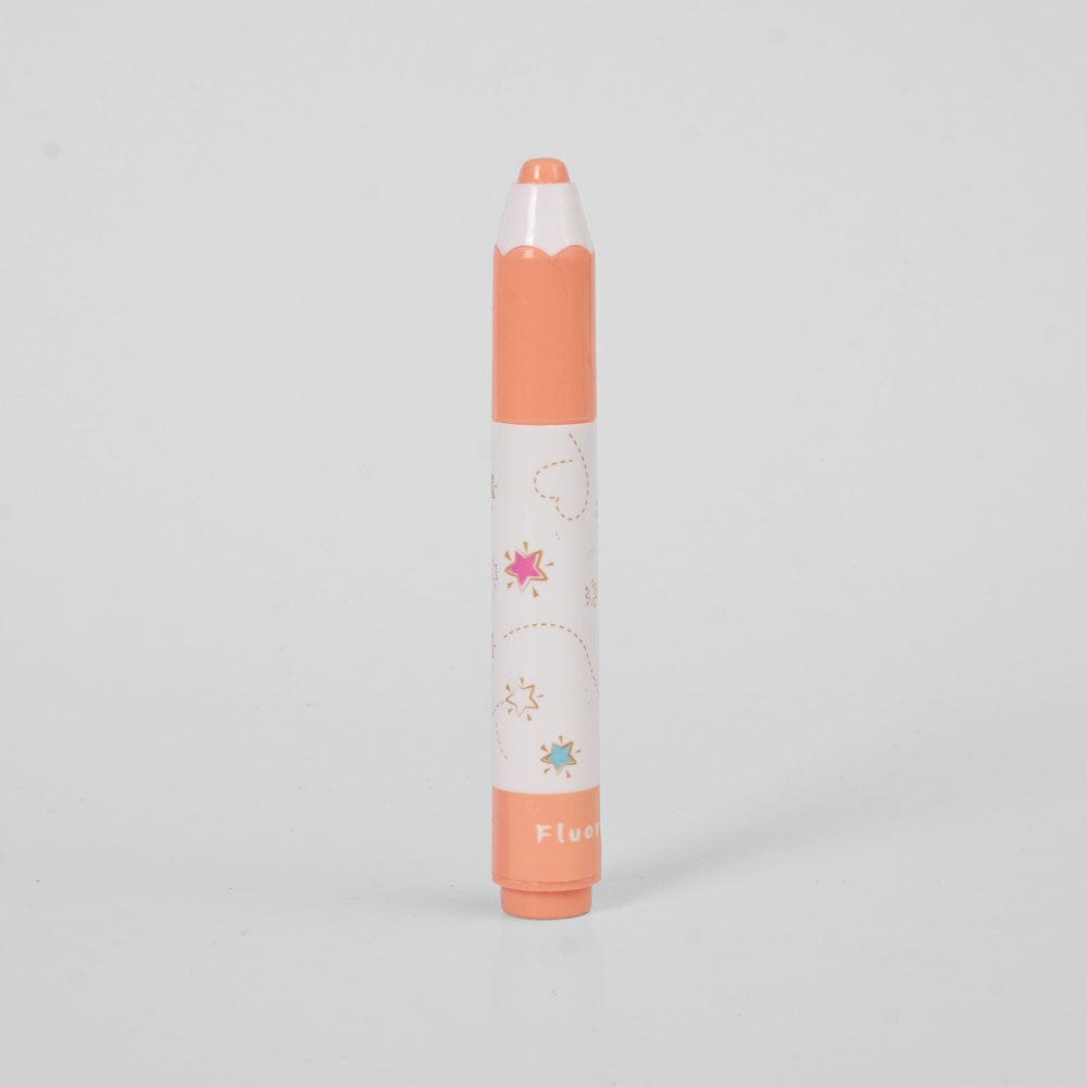 Bulun Kid's Mini Marker Shape Highlighter Stationary & General Accessories SAK Orange 
