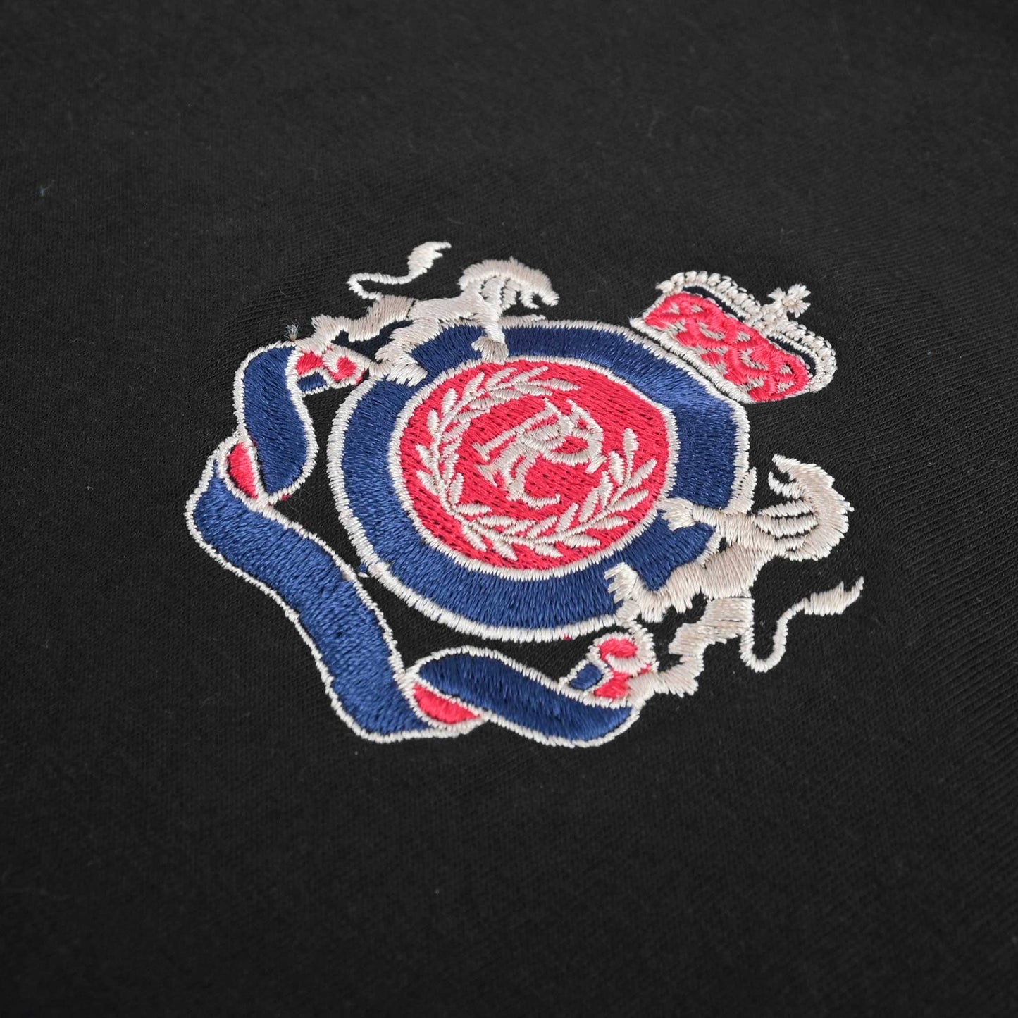 Polo Republica Men's PRC & Crest Embroidered Raglan Sleeve Tee Shirt Men's Tee Shirt Polo Republica 
