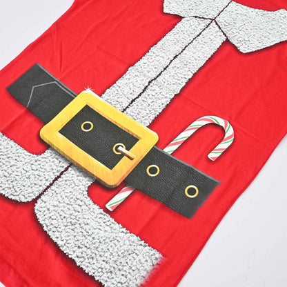 Holiday Men's Santa Costume Printed Short Sleeve Tee Shirt Men's Tee Shirt HAS Apparel 