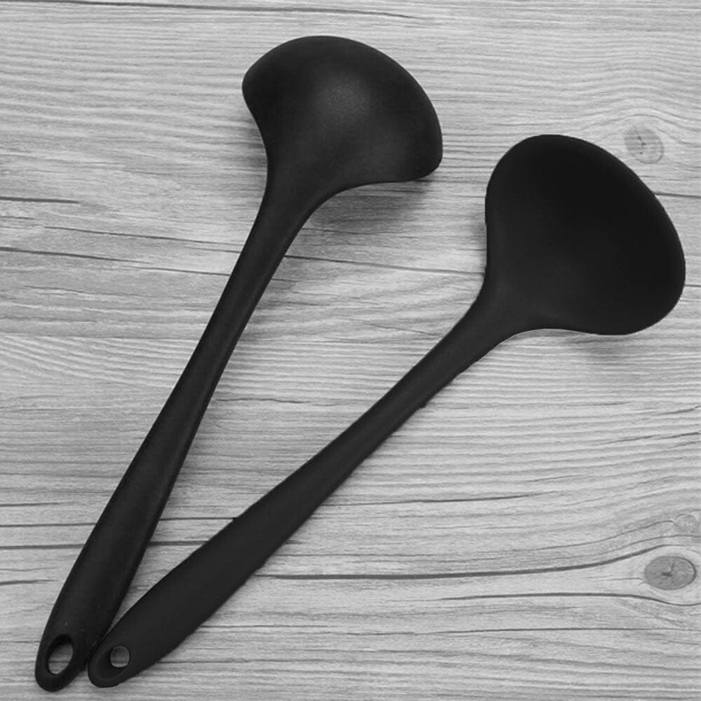 High Grade Long Handle Heat Resistant Solid Silicone Spatula Kitchen Accessories ALN 