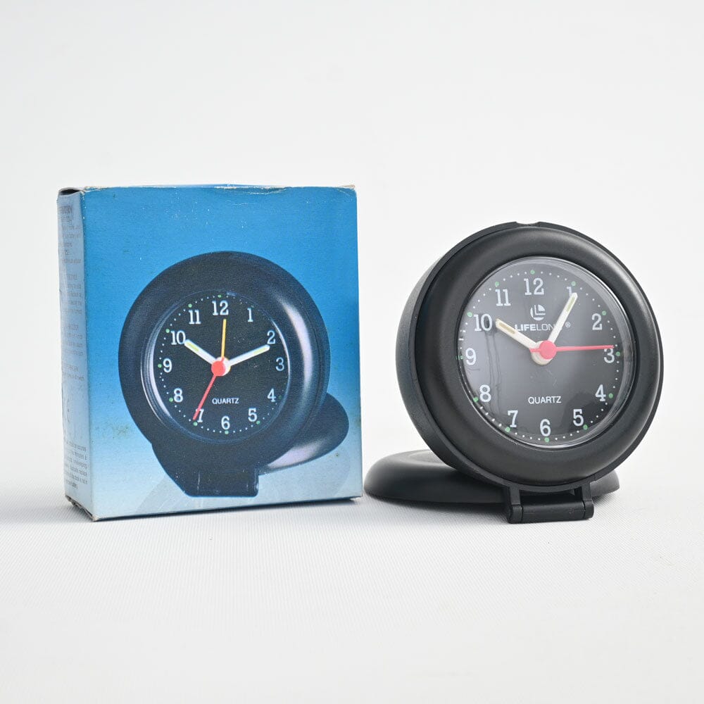 Foldable Round Shape Quartz Table Alarm Clock Watch Accessories HDY 