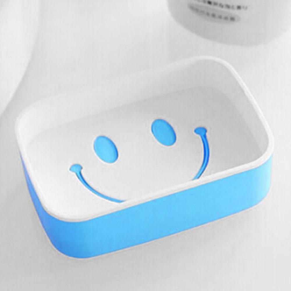 Smiley Design Double Layered Soap box Home Supplies MB Traders Blue 