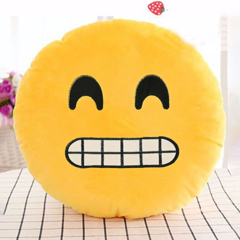 Emoji Printed Style Cushion Cover Cushion Cover De Artistic Smiling Eyes 