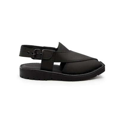 Men's Mahaica Single Stitch Peshawari Chappal Men's Shoes SNAN Traders Black EUR 40 