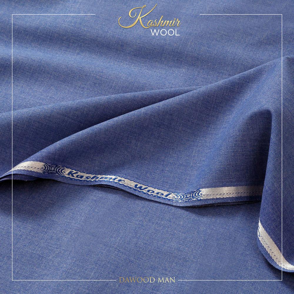 Men's Kashmir Wool Kurta Shalwar-Unstitched Suit Men's Unstitched Suit Reha Home Storm Blue 