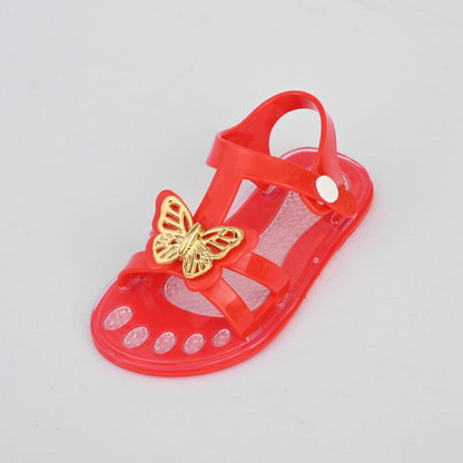 Girl's Butterfly Design Rubber Sandals