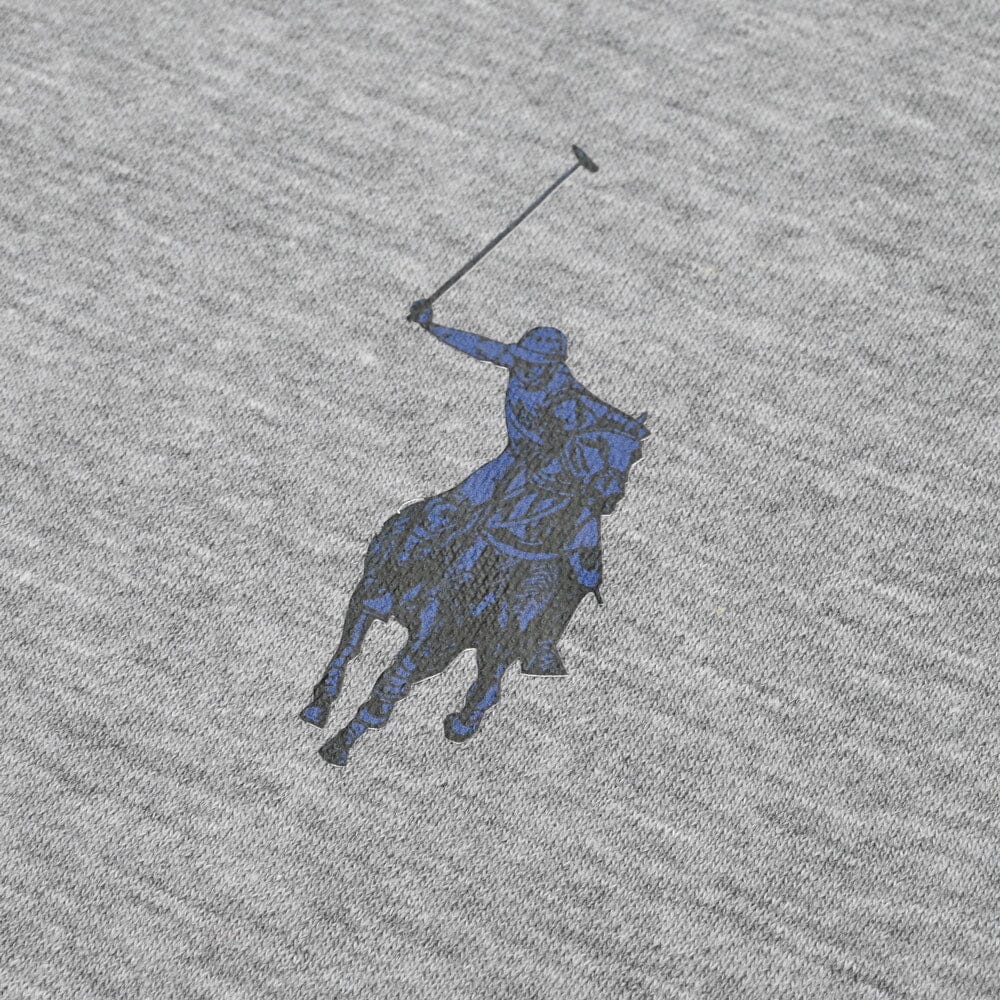 Polo Republica Men's Single Pony Printed Fleece Sweat Shirt
