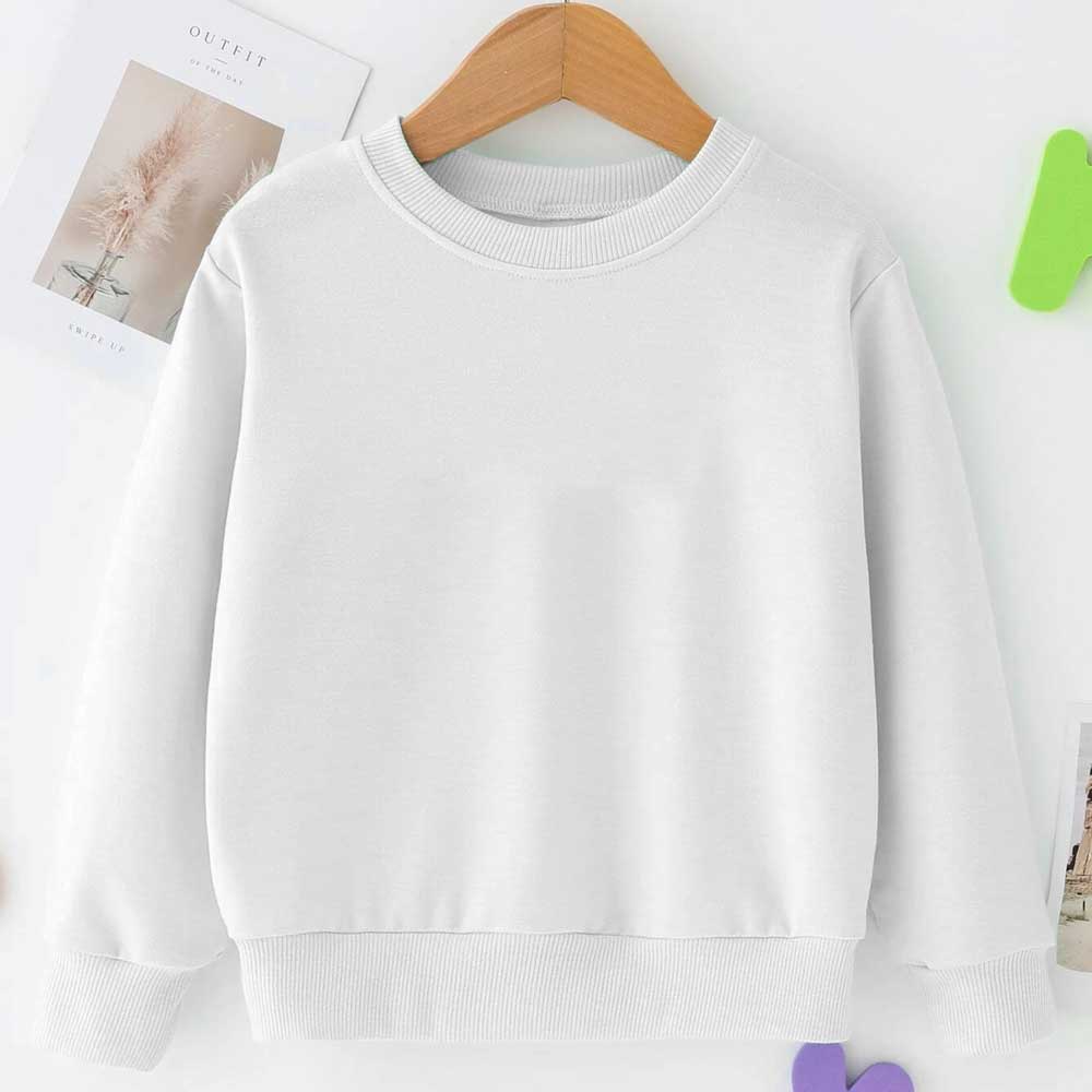 Boys And Girls Binjai Solid Fleece Sweat Shirt Boy's Sweat Shirt HAS Apparel 