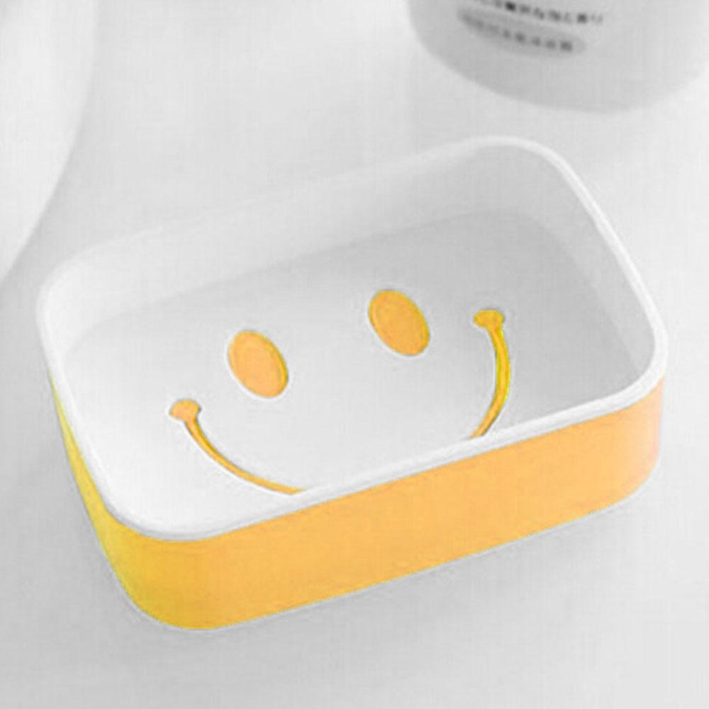 Smiley Design Double Layered Soap box Home Supplies MB Traders Yellow 