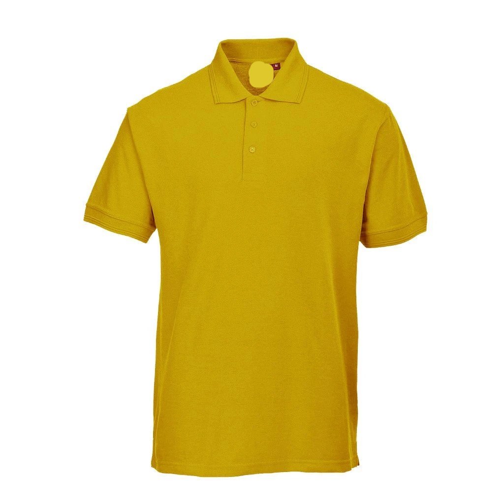 PRT Vonboni Short Sleeve Polo Shirt Men's Polo Shirt Image Yellow L 