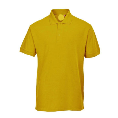 PRT Vonboni Short Sleeve Polo Shirt Men's Polo Shirt Image Yellow L 